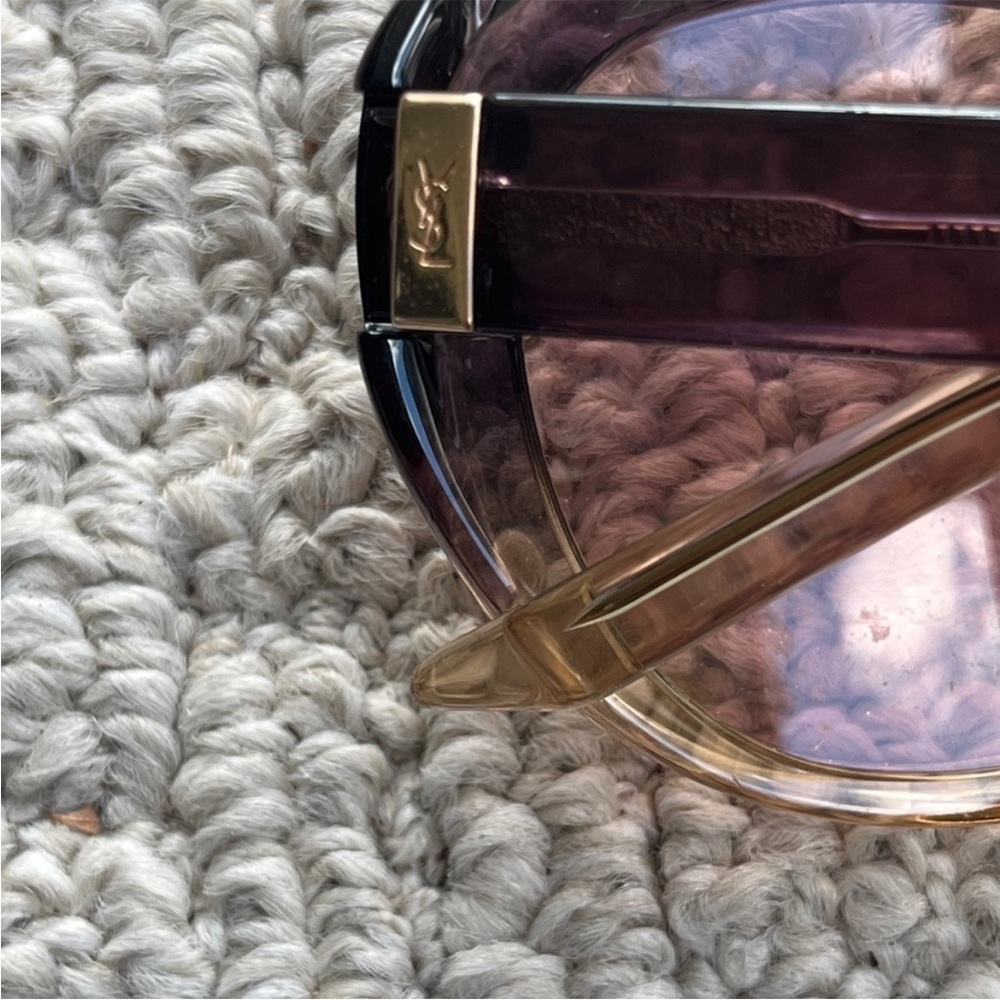 Yves Saint Laurent  Round Oversized Sunglasses - Picture 6 of 7